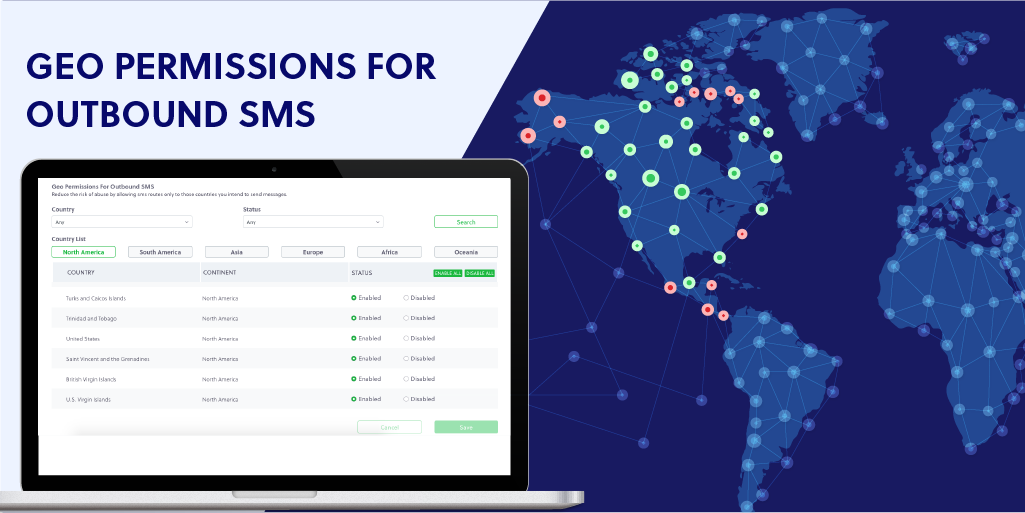 Better Control over SMS Messages with Geo Permissions