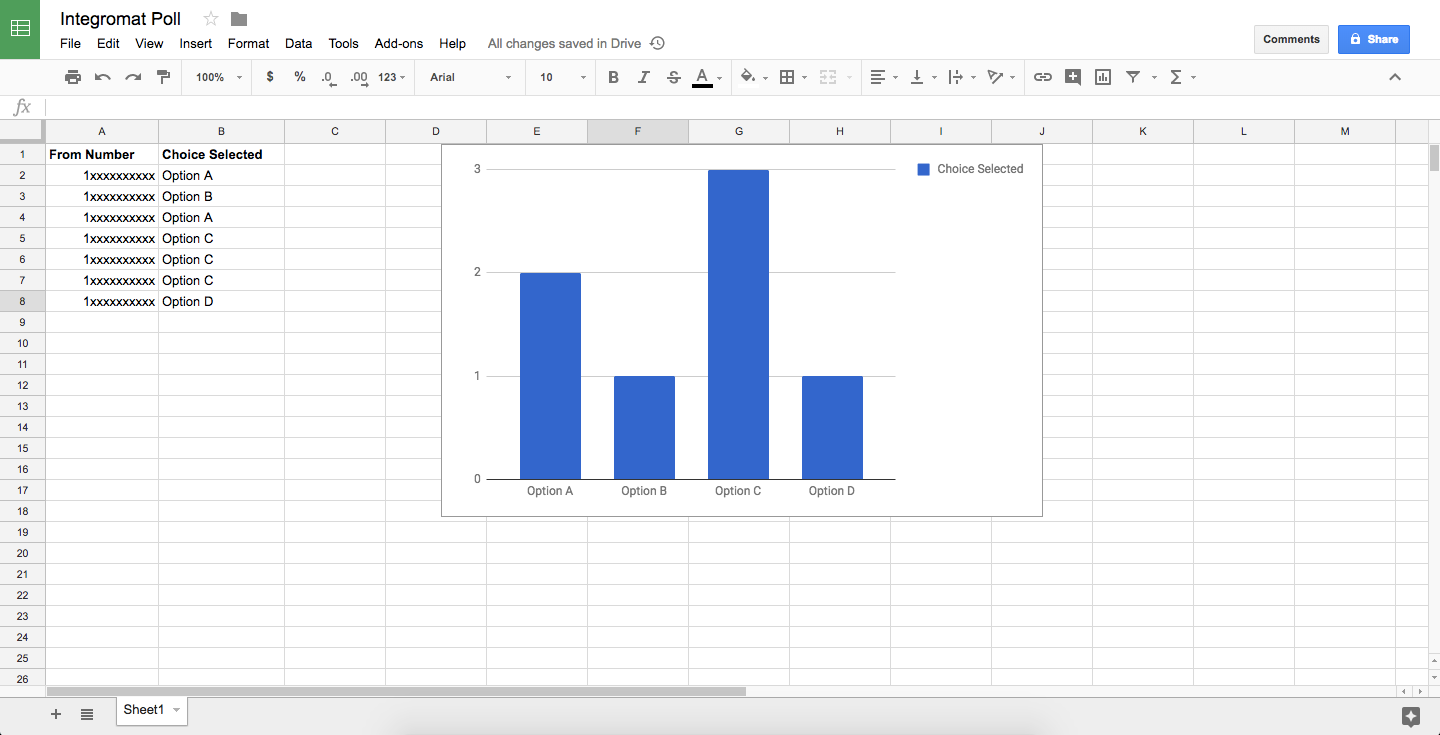 Google Sheets Live