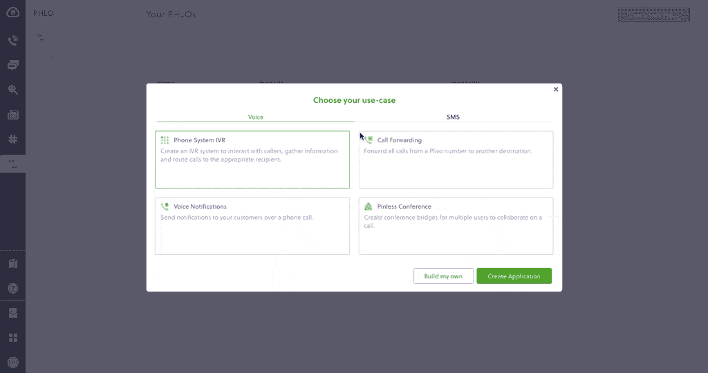 Create a PHLO to forward SMS